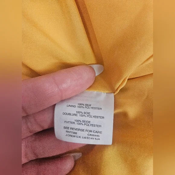 Madewell Silk Belladonna Yellow Floral Dress Size 4 - Picture 9 of 13